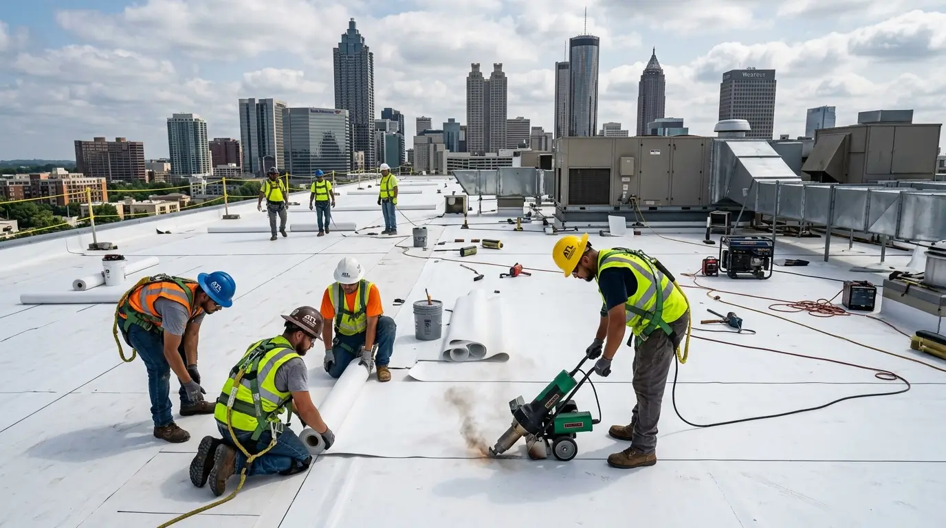 Commercial roofing project Atlanta